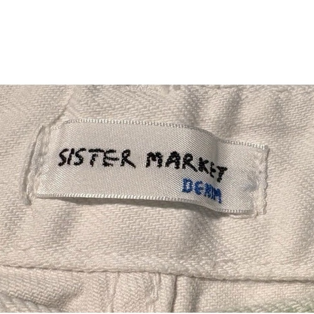 Sister Market Denim Pants Women's M – Tie Dye Wash, 100% Cotton, Made in Korea - Picture 7 of 16
